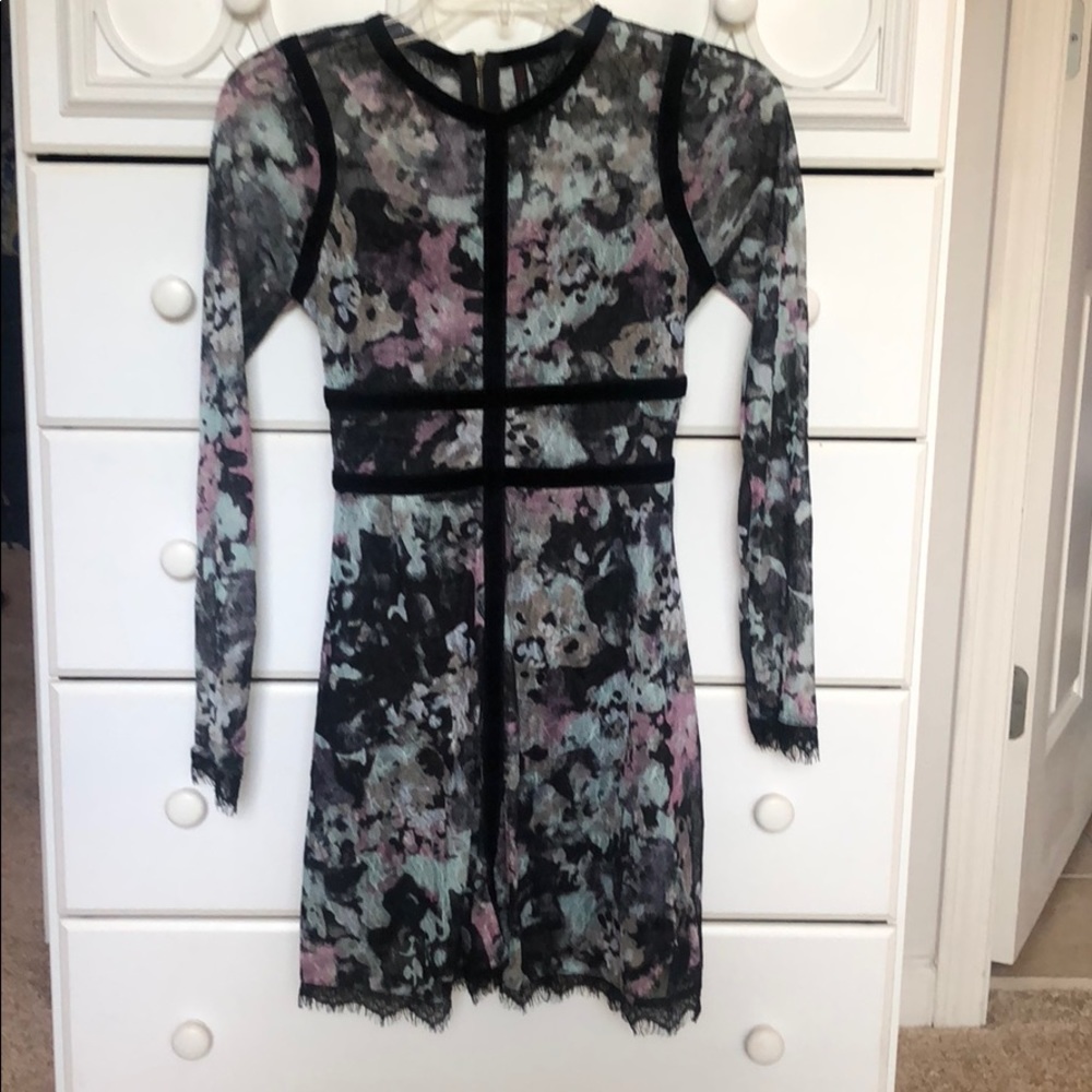 Long sleeved floral dress